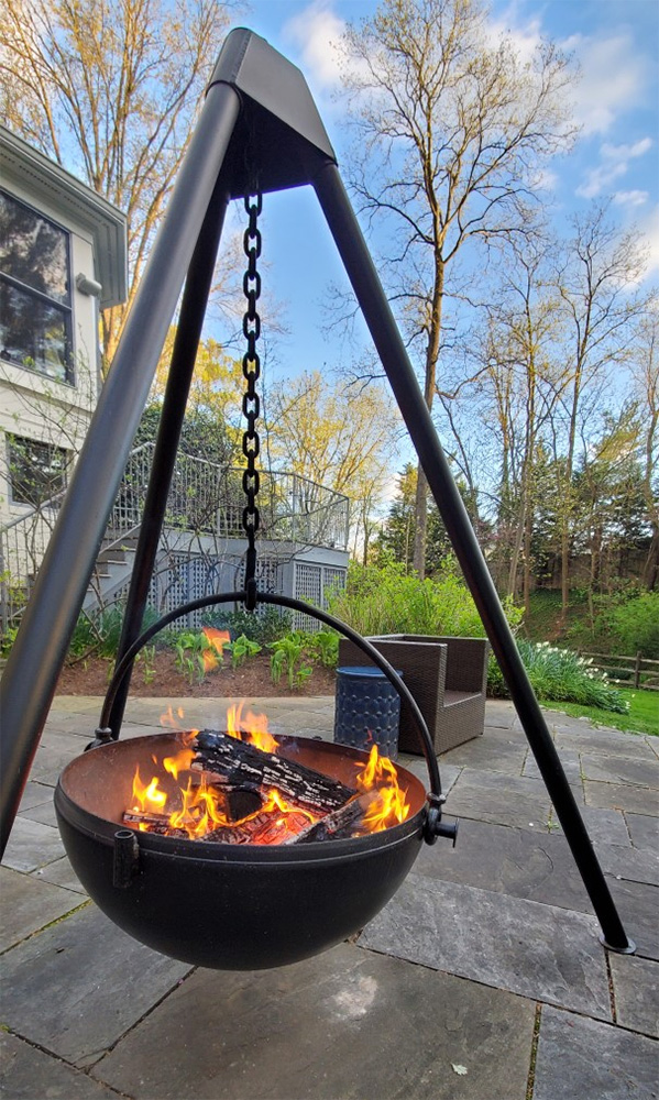 Fireplaces And Fire Pits Extend The, Hanging Fire Pit