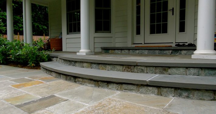 Curved Stone Stairs